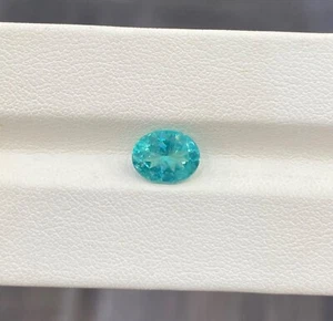 1.94 ct Luster Blue Green / Paraiba Huge / Natural Apatite - Oval Gems Video !! - Picture 1 of 2