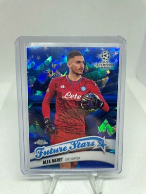 2020 Topps Chrome Sapphire Alex Meret Future Stars RC NAPOLI - Image 1 of 2