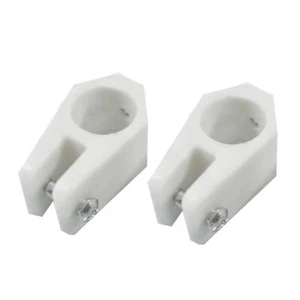 2 Piezas 7/8" 22mm Barco Blanco Nylon Mandíbula Slide Manga Bimini Top Ajuste - Imagen 1 de 5