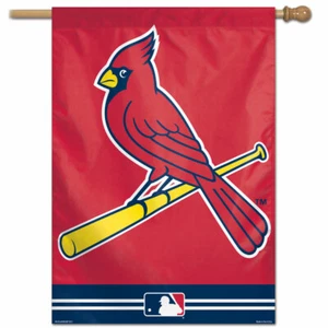 ST. LOUIS CARDINALS 28"X40" HOUSE FLAG OR WALL BANNER MLB LICENSED USA SELLER - Picture 1 of 1