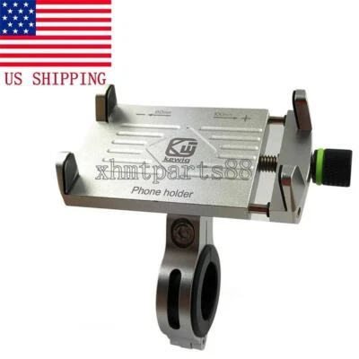 Silver Aluminum Cell Phone Holder for Harley Street Tour Electra Road Glide King Foto 1 de 4