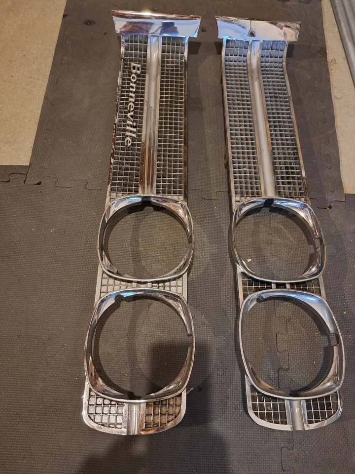 Pontiac Bonneville 1969 faro bisel conjunto parrillas rejillas Foto 1 de 4