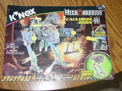 K'Nex Mech Warrior Cauldron Born Instruction Manual ONLY 12533Pre-owned Complete - Image 1 of 3