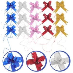 100pcs plastic bows for gifts Gift Ribbon Knot Ribbon Knot for Gift Wrapping - Picture 1 of 11