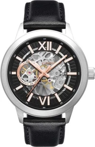 Thomas Earnshaw Men's Black Leather Strap Automatic Watch - ES-8140-03 - Picture 1 of 1