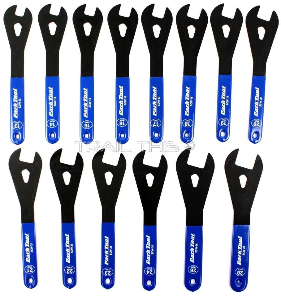 Park Tool SCW-SET.3 Juego de llaves de cono de tienda de bicicletas profesionales de 14 piezas 13-24 mm 26 mm 28 mm Foto 1 de 2