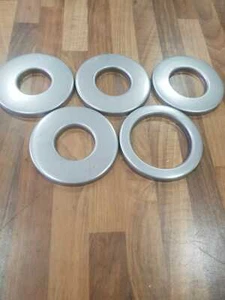 4" 98MM X2 Acero Inoxidable Silenciador de Escape RESONADOR Deflector Placa Final KIT TAPA - Imagen 1 de 4
