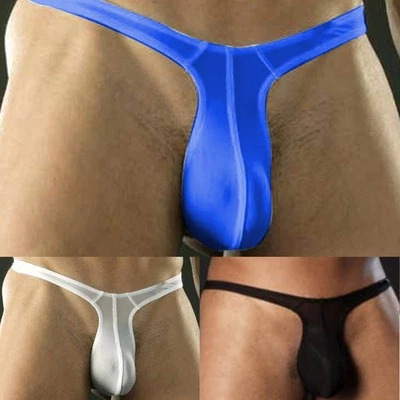 Slip intimo uomo schiena scoperta vita bassa slip G perizoma tanga slip sexy - Immagine 1 di 4