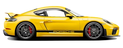 Juego de calcomanías gráficas laterales dobles largas personalizadas Porsche Cayman 2015-2025 718 981 Foto 1 de 4