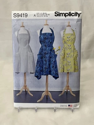 Simplicity S9419 Misses Aprons with Pockets Uncut Craft Sewing Pattern sz xs-xl - Image 1 of 3