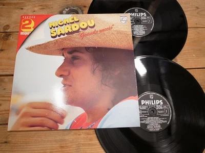 MICHEL SARDOU GRANDS SUCCES 2 LP 33T VINYLE EX COVER EX ORIGINAL 1984 - Photo 1/4