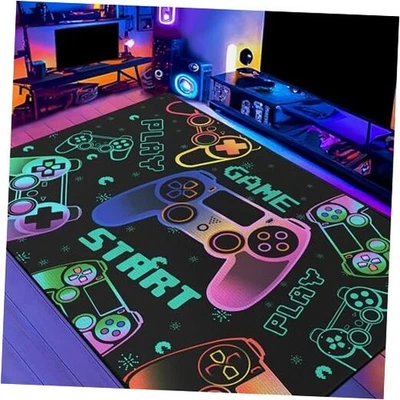 Play Gaming Rug for Bedroom Gamer Mat Gamepad for Boys Room 59"x39" for  - Image 1 of 4