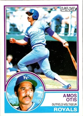 1983 O-Pee-Chee Amos Otis #75 Kansas City Royals Baseball Card - Image 1 of 2