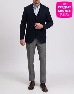 RRP €415 HACKETT Wool Twill Blazer Jacket Size 40R / 50R / M Single-Breasted - Imagen 1 de 11