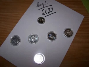 Kompl. Jahrgang 2020 Neue Münzen BRD. - Bild 1 von 2
