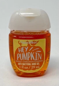 1 BATH & BODY WORKS HEY PUMPKIN SWEET CINNAMON POCKETBAC ANTI BACTERIAL HAND GEL - Picture 1 of 2