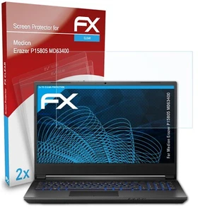 atFoliX 2x Pellicola Protettiva per Medion Erazer P15805 MD63400 chiaro - Photo 1/9