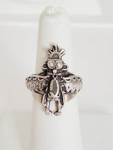 Vintage Indianer Sterlingsilber Donnervogel Kachina Tänzer Ring-Größe 6 1/2 - Bild 1 von 8