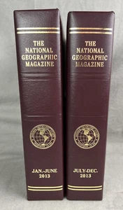 NATIONAL GEOGRAPHIC LOT OF 11 Jan-Dec 2013 FAUX LEATHER SLIP CASES - Imagen 1 de 4