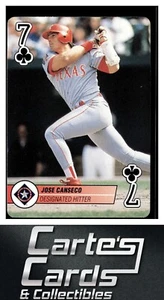Jose Canseco 1995 Bicycle Aces #7C Texas Rangers - Picture 1 of 2
