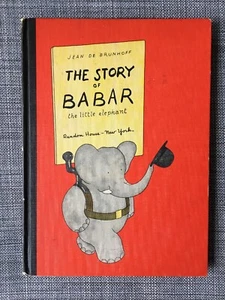 Vintage The Story Of Babar by Jean De Brunhoff Random House 1960 2nd US Edition - Picture 1 of 12