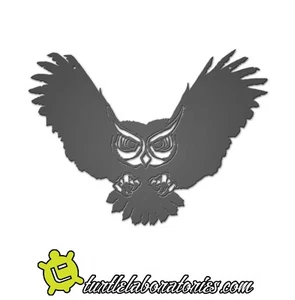 Angry Attacking Owl Metal Wall Art Hanging Home Decor - Picture 1 of 1