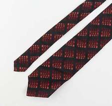 Profuomo Mens Multicoloured Plaids & Checks Silk Pointed Tie One Size
