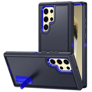 Military Grade Certified TUFF Hybrid Armor Case with Kickstand for Samsung - Picture 1 of 8