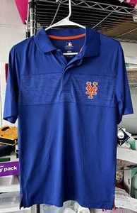 New York Mets Men’s Size SM Blue MLB Short Sleeve Polo Shirt Genuine Merchandise - Picture 1 of 7