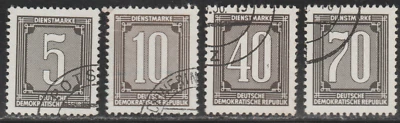 DDR 1956 SC# O28 - O32 - Four Stamps - CTO no 030 - Lot # 248 - Image 1 of 2