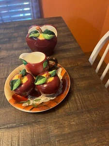 Ceramic Apple Set - Picture 1 of 7