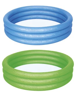 2x Kinderpool Ø 152 cm Planschbecken Pool Badebecken Babybecken blau + grün EA - Bild 1 von 7