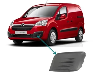 FRONT LEFT BUMPER GRILLE W/O Hole For CITROEN BERLINGO PEUGEOT PARTNER 2016-2018 - Picture 1 of 2