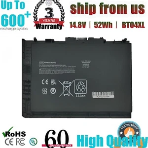 For HP EliteBook Folio 9470m Battery 52Wh 687945-001 BT04XL 6875172CT 687517-171 - Picture 1 of 11