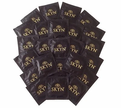 Condones a granel Lifestyles SKYN no lubricados con látex + estuche de bolsillo plateado Foto 1 de 4