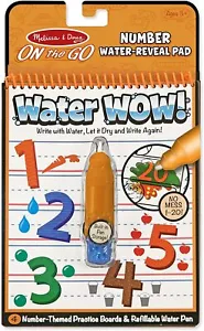 On the Go Water ¡Wow! Almohadilla de actividades de revelación de agua Numbers 4 tablas de Melissa&Doug - Imagen 1 de 1