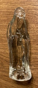 Vtg Glass Wiseman Figure Statue 4” Christmas Nativity Manger Scene Jesus God A9 - Picture 1 of 12