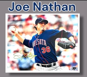 JOE NATHAN AUTOGRAPHED SIGNED MINNESOTA TWINS 8X10 PHOTOGRAPH w/APCOA - Picture 1 of 5