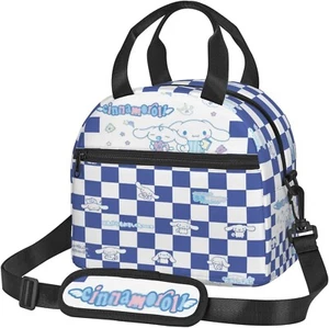 Cute Cartoon Insulated Lunch Bag Reusable Tote Bag For Men Women Office Camping - Picture 1 of 9