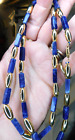 Vintage ~ Sodalite & 14Kgf Necklace~25" End To End