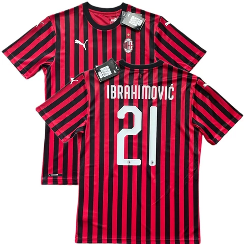 2019/20 AC Milan Authentic Home Jersey #21 IBRAHIMOVIC Large Player Issue NEW Cover