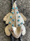 Ben Yazzie Jr Horned Toad Turquoise  Bolo Tie Sterling Silver