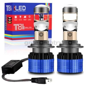 RHD Projector Lens H7 LED Headlight Kit Low Beam Bulbs 100W 12000LM White 6000K - Bild 1 von 11