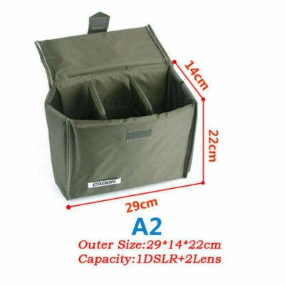 Foldable DSLR Camera Bag Insert Case Partition Cover For Canon Nikon Sony Lens - Image 1 of 4