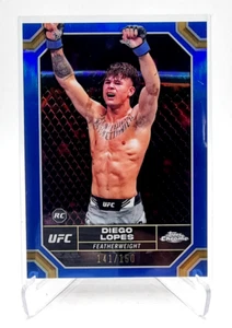UFC 2024 Topps Chrome Diego Lopes Blue Refractor /150 Rookie Card - Picture 1 of 2