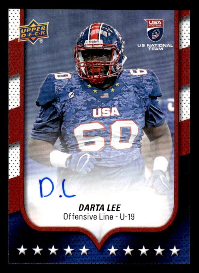 2016 Upper Deck USA Football #24 Darta Lee Autographs - Image 1 of 2