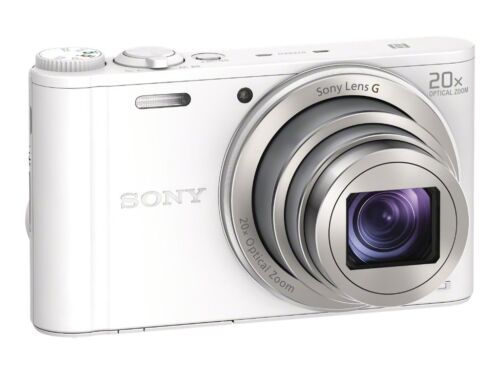 Sony+Cyber-shot+DSC-WX350+18.2MP+Digital+Camera+-+White for sale