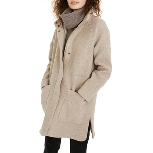 Madewell Estate Cocoon Coat in Insuluxe Fabric Wool Tan Style #MA326 Size Small - Picture 1 of 10