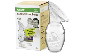 Haakaa Manual Breast Pump for Breastfeeding, Silicone, Clear 4Oz/100Ml - Picture 1 of 1