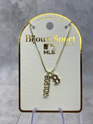 Boston Red Sox Bijoux Sport by Luv AJ MLB Logo Pendant Necklace - New - Image 1 of 3